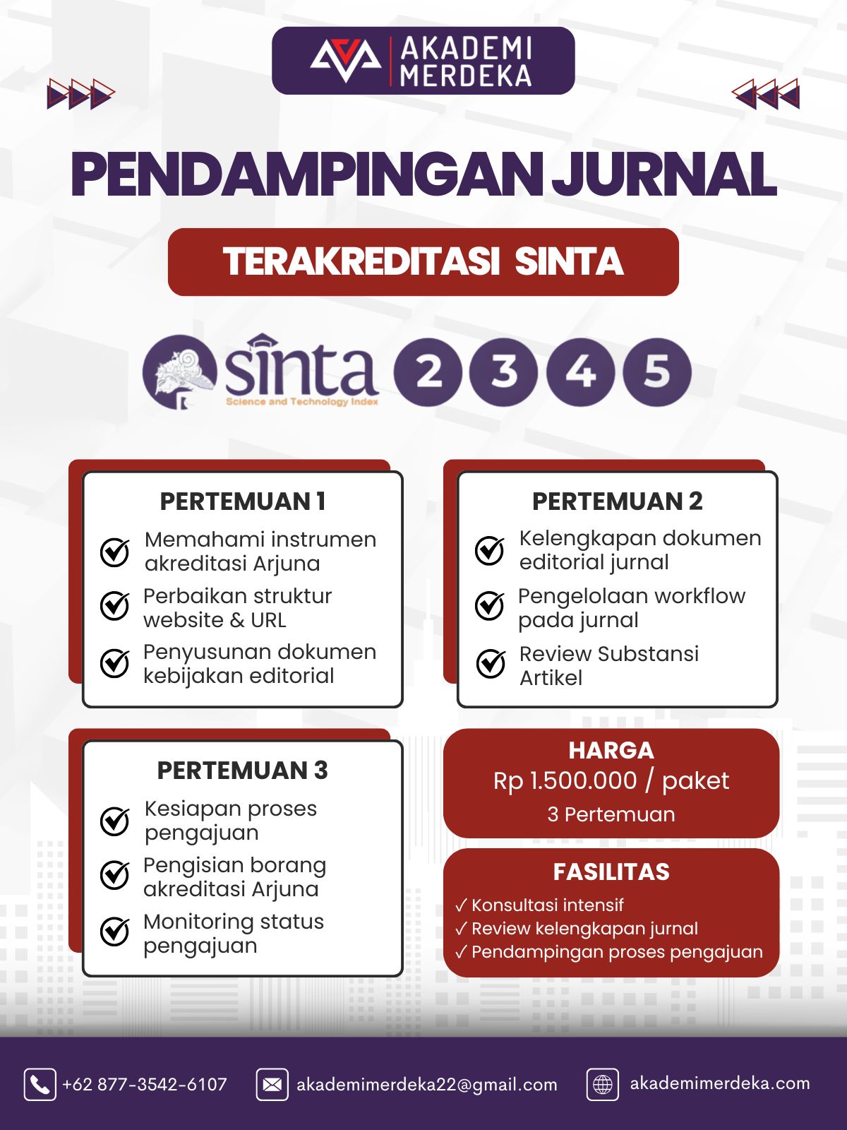 Pendampingan Jurnal Terakreditasi SINTA