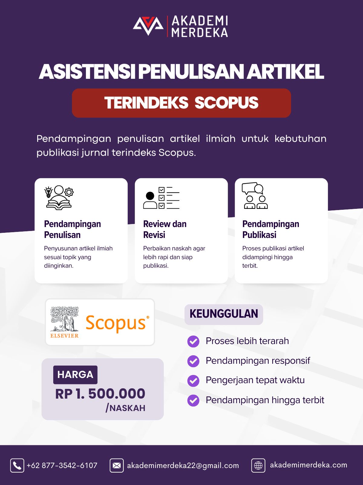 Asistensi Penulisan Artikel Terindeks SCOPUS